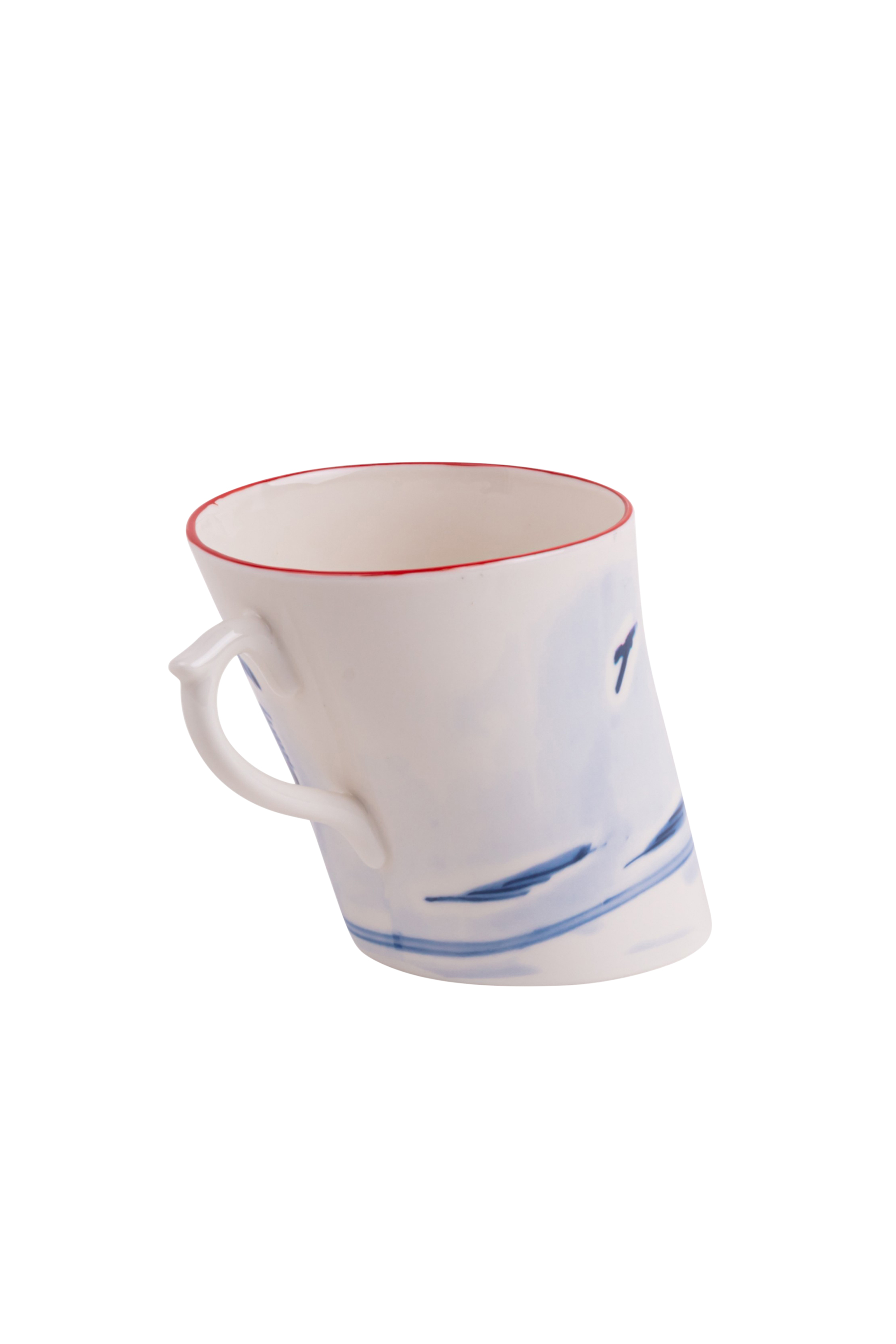 Diesel - 11259 PORCELAIN MUG "CLASSIC ON ACID" -, Unisex's Porcelain mug in White/Blue - 6