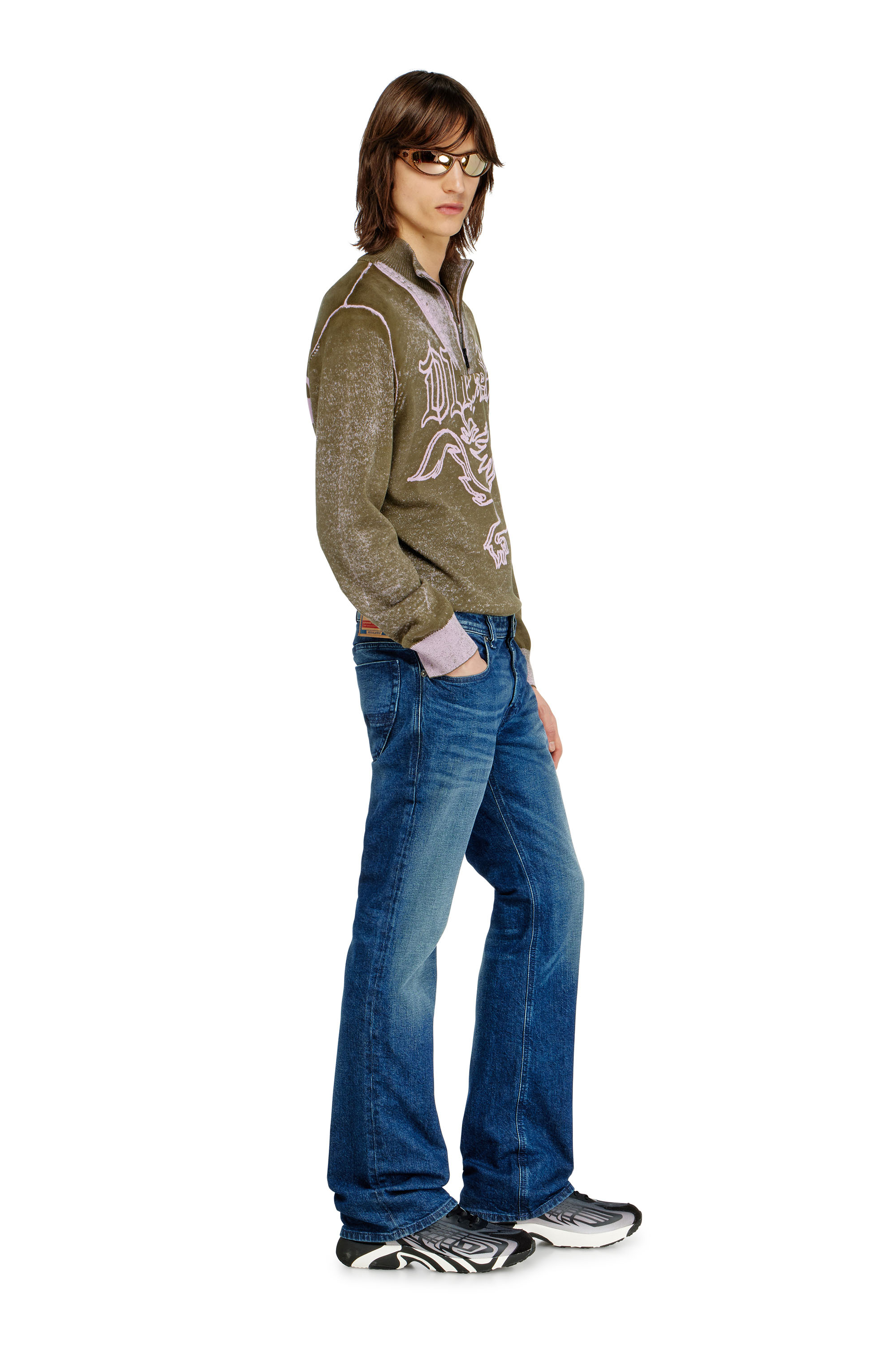 Diesel - Man's Bootcut Jeans 2007 Zatiny 09L51, Dark Blue - 4